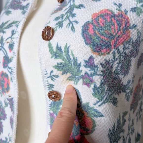 Vintage gap cottagecore floral vest xxs 0 a35 - Picture 5 of 9